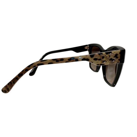 Sunglasses Dolce & Gabbana DG 4384  Leo Brown On Black (NWOT) - Picture 3 of 5